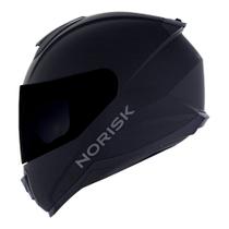 Capacete Norisk Razor Monocolor Preto Fosco