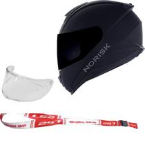 Capacete Norisk Razor Preto Fosco com Viseira Fumê Masculino Feminino Capacete Norisk Razor Preto Fosco com Viseira Fumê Masculino Feminino