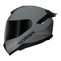 Capacete Norisk Razor Solid Edition Monocolor Nardo Gray Brilhante Moto Motoqueiro