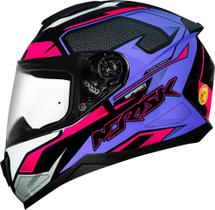 Capacete Norisk Razor Speedmax Preto Rosa Capacete Norisk Razor Speedmax Preto Rosa