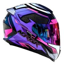 Capacete Norisk Razor Speedmax Rosa Masculino Feminino Moto Desenho:Sergeant/LilásTamanho do capacete:58Cor:RoxoGener