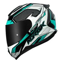 Capacete Norisk Razor Speedmax Verde e Prata Brilhante