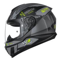 Capacete Norisk Razor Turbo Matte Titanium e Cinza Fosco Moto Motoqueiro Tamanho:62Cor:Titanium Fosco