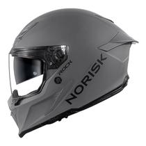 Capacete Norisk Rock Monocolor Cinza Fosco Esportivo Acompanha Viseira Fumê e Óculos Interno Capacete Norisk Rock Monocolor Cinza Fosco Esportivo Acompanha Viseira Fumê e Óculos Interno