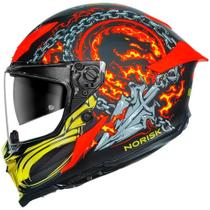 Capacete Norisk Rock Mortal Kombat Scorpion Capacete Norisk Rock Mortal Kombat Scorpion
