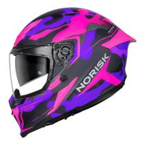 Capacete Norisk Rock Tactical Roxo e Rosa Tamanho:58