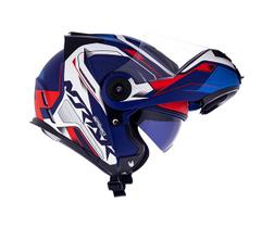 Capacete Norisk Route Ff345 Articulado Speedmax Azul branco com Óculos Capacete Norisk Route Ff345 Articulado Speedmax Azul branco com Óculos