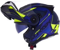 Capacete Norisk Route Ff345 Speedmax Azul Fosco/amarelo