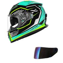 Capacete Norisk Soul II Factor Preto e Amarelo Mais Viseira Camaleão Tamanho:56 Capacete Norisk Soul II Factor Preto e Amarelo Mais Viseira Camaleão Tamanho:56