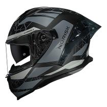 Capacete Norisk Strada 2 Evoque Preto Camuflado C/ Óculos Masculino e Feminino