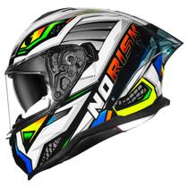 Capacete Norisk Strada 2 Reptel Vermelho Azul Capacete Norisk Strada 2 Reptel Vermelho Azul