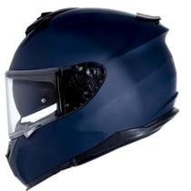 Capacete Norisk Strada Azul Fosco Oculos Interno