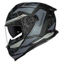 Capacete Norisk Strada Evoque 2 Preto Fosco e Cinza