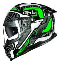 Capacete Norisk Strada II Fusion Branco Preto Verde Brilho Capacete Norisk Strada II Fusion Branco Preto Verde Brilho