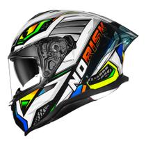 Capacete Norisk Strada II Reptel Vermelho e Azul Tamanho:60 Capacete Norisk Strada II Reptel Vermelho e Azul Tamanho:60