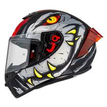 Capacete NZI Trendy 3 Stream Raptor Preto/Cinza/Vermelho 58 Capacete NZI Trendy 3 Stream Raptor Preto/Cinza/Vermelho 58