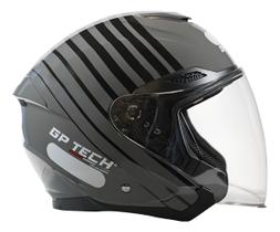 Capacete Of669 Range Cinza Preto Gp Tech Capacete Of669 Range Cinza Preto Gp Tech