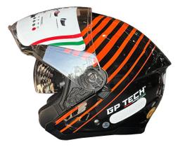 Capacete Of669 Range Preto Laranja Gp Tech Capacete Of669 Range Preto Laranja Gp Tech