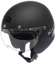 Capacete Old school Kraft Preto fosco - Tamanho 60