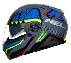 Capacete Original Moto Helt Hippo Glass Power Com Oculos Interno