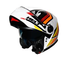 Capacete Original Moto Helt Hippo Glass Soul Com Oculos Interno