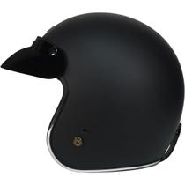 Capacete Origine Primo Preto Fosco Aberto Custom Retrô tam58