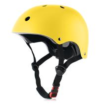Capacete OUWOR Youth Skateboard Bike para menino e menina amarelo