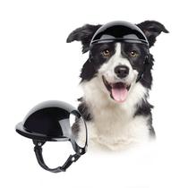 Capacete para cães LESYPET para cães médios e chapéu de segurança para motocicletas
