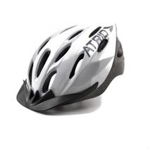 Capacete Para Ciclismo MTB 20 19 Entradas de Ventilação Branco e Cinza M Atrio - BI164