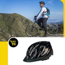 Capacete para Ciclismo MTB Alças Ajustáveis Preto Atrio Tam M - BI002