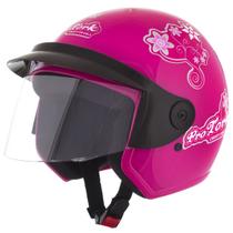 Capacete Para Moto Aberto Feminino Pro Tork Liberty 3 For Girls Passeios Trabalho Oferta