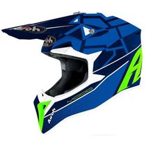 Capacete Para Moto Airoh Wraap Mood Tamanho L 59 60 Azul