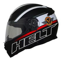 Capacete Para Moto Escamoteável Helt Hippo Glass Spirit Preto Fosco