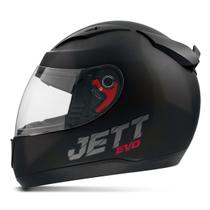 Capacete Para Moto Fechado Esportivo Masculino Feminino Original Jett Evo Solid - Tamanho 56 58 60
