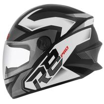 Capacete Para Moto Feminino Masculino R8 Brilhante Pro Tork Fechado Integral Esportivo Vis. Cristal