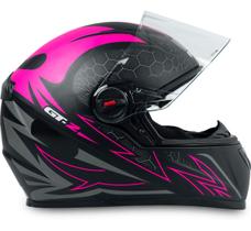 Capacete Para Moto Fw3 Gt2 Rosa Tamanho 58 Capacete Para Moto Fw3 Gt2 Rosa Tamanho 58