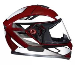 Capacete para Moto Hf3 2 2025 Honda vinho brilhante tamanho 60 Capacete para Moto Hf3 2 2025 Honda vinho brilhante tamanho 60