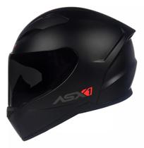 Capacete Para Moto Integral Asx City Preto Fosco Tamanho L 60