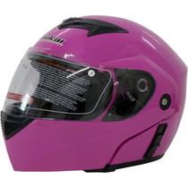 Capacete Para Moto Jiekai Jk 111 Neon Fúcsia