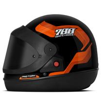 Capacete Para Moto Masculino Feminino Viseira Fumê Pro Tork Sport Moto 788 Fechado Integral