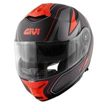 Capacete para Moto X21 Shiver Fosco Titânio Vermelho HX21 FSHBR