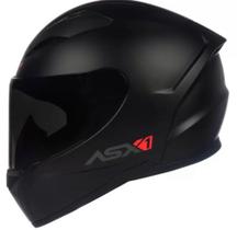 Capacete para motociclista ASX city solid cor preto número 60
