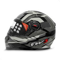 Capacete Para Motociclista Com Várias Cores Modelo GTX Fox - FW3