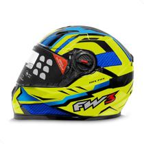 Capacete Para Motociclista Com Várias Cores Modelo GTX Fox - FW3