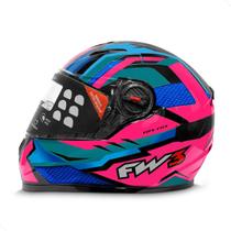 Capacete Para Motociclista Com Várias Cores Modelo GTX Fox - FW3
