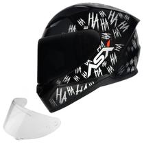 Capacete Para Motociclista HAHA Novo Axxis ASX City Fun + Viseira Fumê Extra