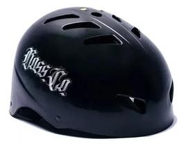 Capacete Para Skate / Patins / Esportes Radicais Preto Boss