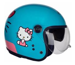 Capacete Peels Click Hello Kitty Classic Azul/Branco Tam56