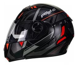 Capacete Peels Escamoteavel U-RB2 Dynamic vermelho fosco