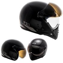 Capacete Peels F21 Classic Preto Aberto Com Queixeira